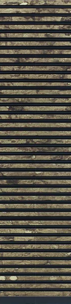 Iconica Series Louvers Designer Brown 8x1 Ft - Ic 1507