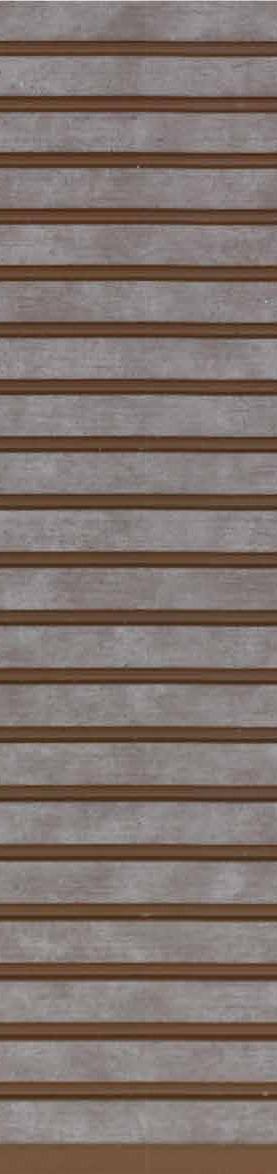 Iconica Series Louvers Panel Wood Brown 8x1 Ft - Ic 1524