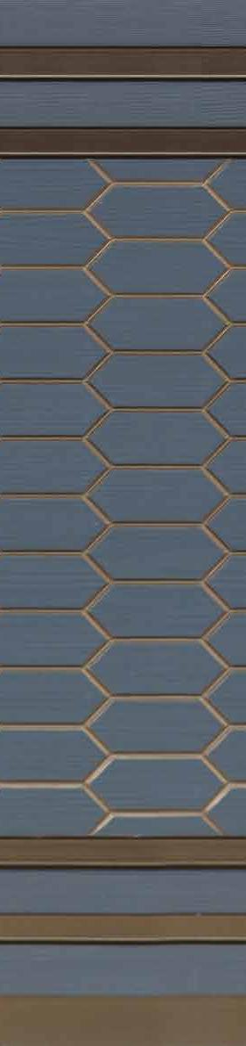 Iconica Series Louvers Designer Grey 8x1 Ft - Ic 1605