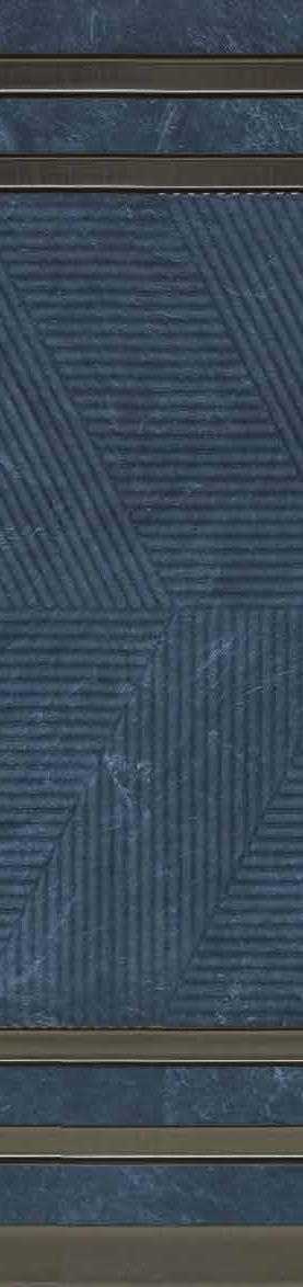 Iconica Series Louvers Wood Blue 8x1 Ft - Ic 1610
