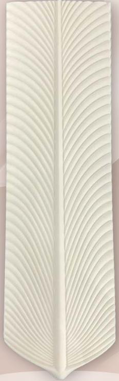 Pu Stone Panel Designer Louvers Lemon Ivory 3x0.65 Ft - Pn 03114 C