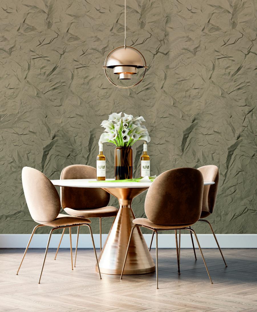 Light Beige Buff Pu Stone Panel Marble & Louvers 9.5x2 Ft - Pn 03116 E