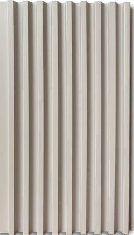 Plain Colour Wpc Louver Colors Light Beige 9.5x0.41 Ft - Pn 03016