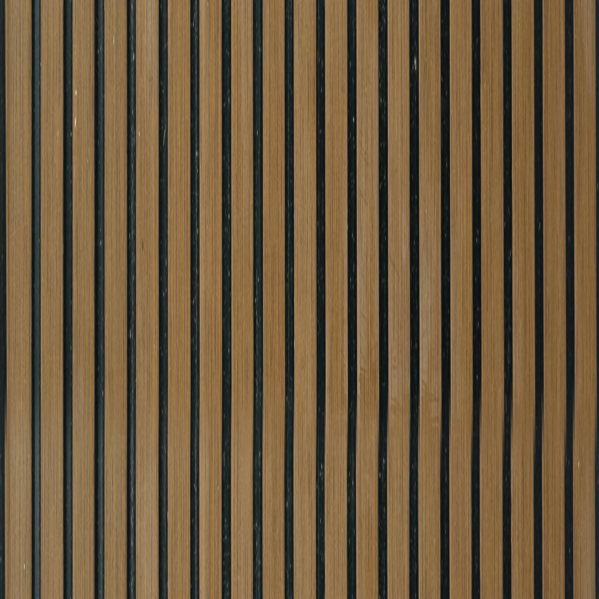 Rang Charcoal Louver Panel Wood Light Brown 8x1 Ft - Ra 8121