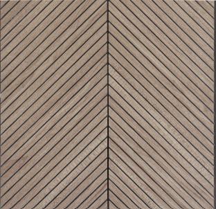 Light Chevron Interlock Wpc Louvers Wood 8x1 Ft - Pn 02724 B