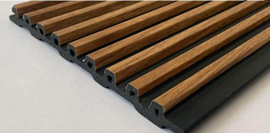 Light Oak Wooden Wpc Louver Wood 9.5x0.41 Ft - Pn 03016 L