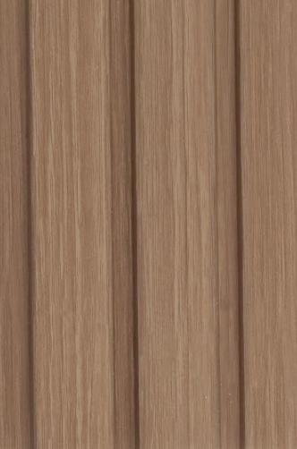 Interlock Charcoal Louvers Wood Light Walnut 8x0.39 Ft - Pn 02718 F