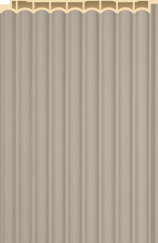 Interlock Wpc Louvers Plain Colors Linen Beige 9.5x0.42 Ft - Pn 02573 K