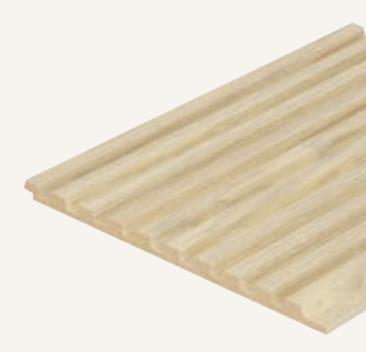 Magvee Paris Slanks Louvers 8x0.39 ft wood Brown 033