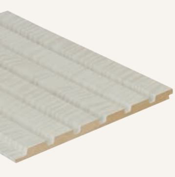 Magvee Dublin Slanks Louvers 8x0.39 ft wood White 053