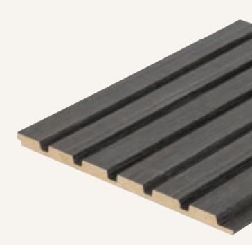 Lisbon Louvers Wood Black 8x0.39 Ft - 351