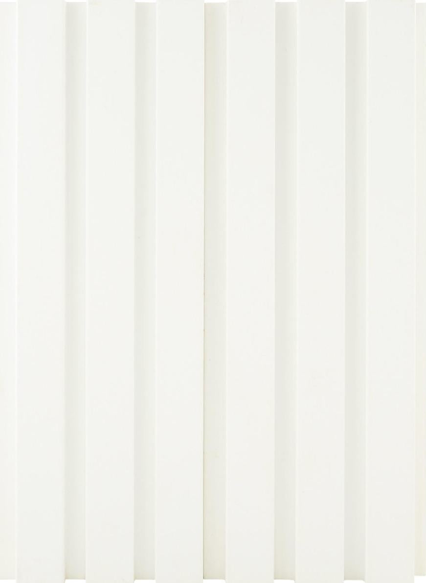 MDF 18 mm Louvers/Panels 9x0.39 ft marble & stone White 153