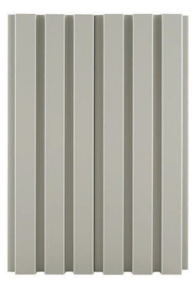 Mdf 18 Mm Louvers Panel Designer Grey 9x0.39 Ft -