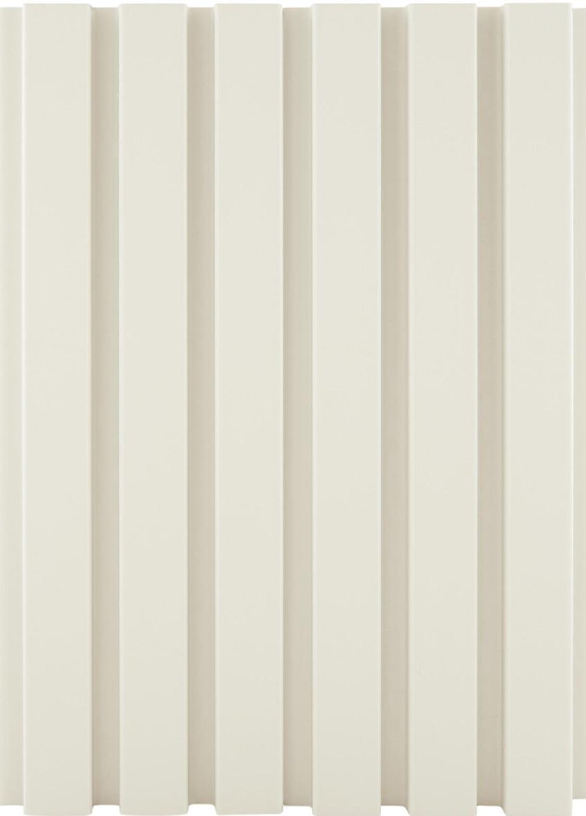 Mdf 18 Mm Louvers Panel Plain Colors Beige 9x0.39 Ft - 810