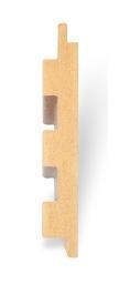Legno Series 18 Mm Louvers Panel Wood Black 9x0.39 Ft - 163 C