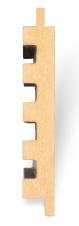 MDF Legno Series 18 mm Louvers/Panels 9x0.39 ft wood Black 163 E