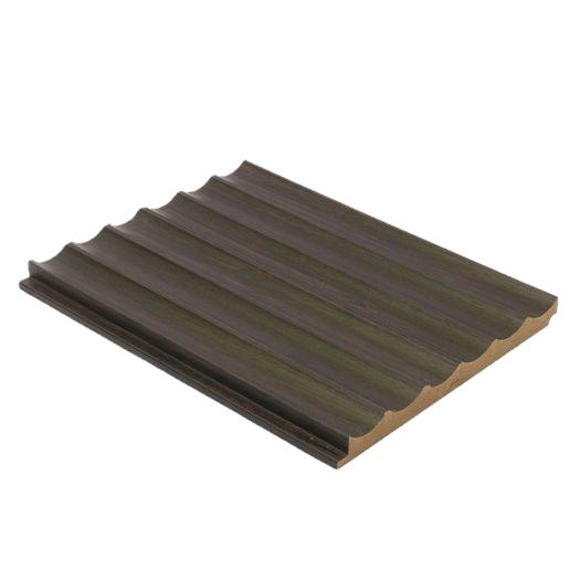 Legno Series 18 Mm Louvers Panel Wood Black 9x0.39 Ft - 163 G