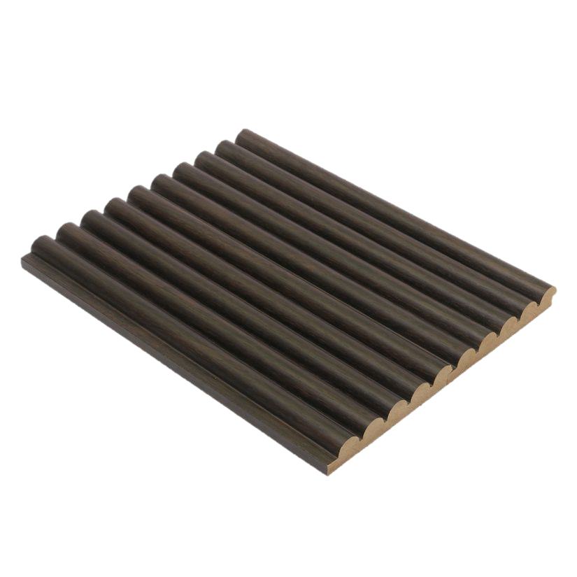 MDF Legno Series 18 mm Louvers/Panels 9x0.39 ft wood Black 163 H