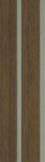 Wood Finish Charcoal Louvers Brown 8x0.41 Ft - Mw 1002
