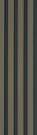Wood Finish Charcoal Louvers Brown 8x0.41 Ft - Mw 1102