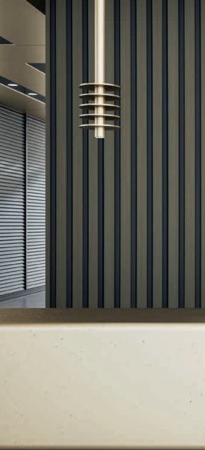 Wood Finish Charcoal Louvers Brown 8x0.41 Ft - Mw 1102
