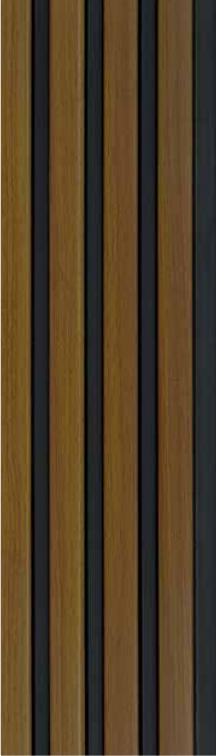 Wood Finish Charcoal Louvers Brown 8x0.41 Ft - Mw 1104