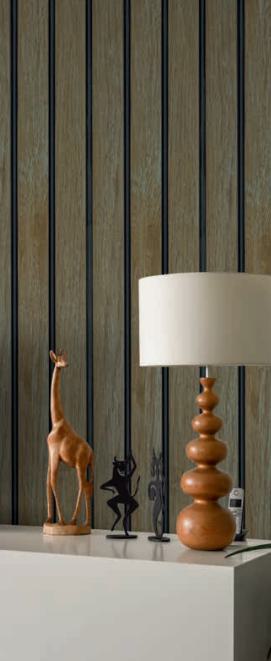 Wood Finish Charcoal Louvers Brown 8x0.41 Ft - Mw 1202