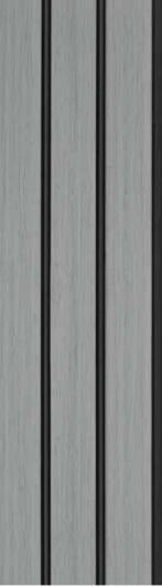 Wood Finish Charcoal Louvers Grey 8x0.41 Ft - Mw 1203
