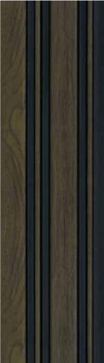 Wood Finish Charcoal Louvers Brown 8x0.41 Ft - Mw 1302