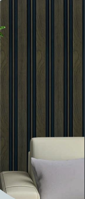 Wood Finish Charcoal Louvers Brown 8x0.41 Ft - Mw 1302