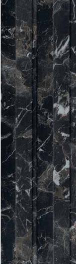 Marble Finish Charcoal Louvers & Stone Black 8x0.41 Ft - Mw 1404