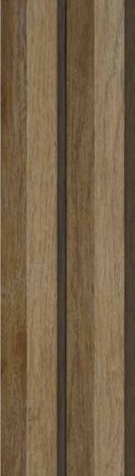 Wood Finish Charcoal Louvers Brown 8x0.41 Ft - Mw 1406
