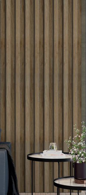 Wood Finish Charcoal Louvers Brown 8x0.41 Ft - Mw 1406