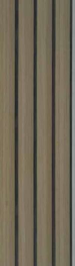 Wood Finish Charcoal Louvers Brown 8x0.41 Ft - Mw 1601