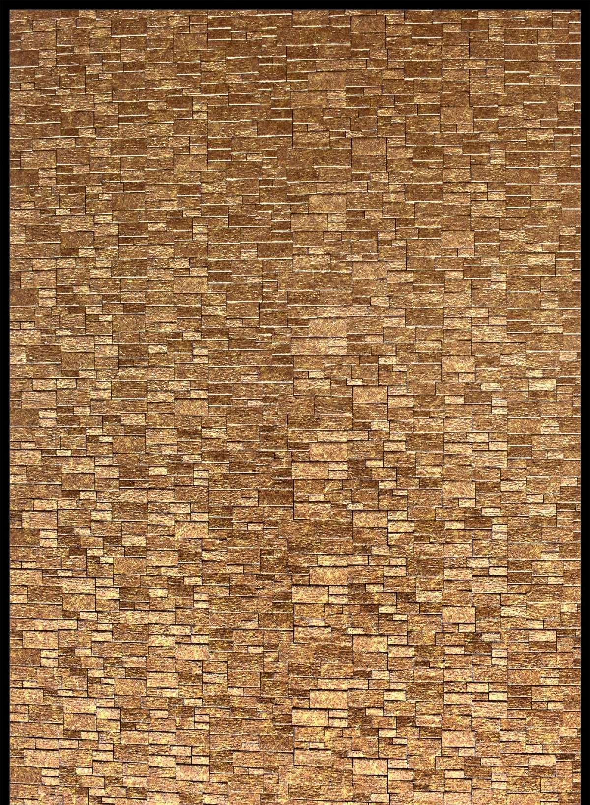 Charcoal Panel Marble & Stone Louvers Brown 8x2 Ft - Mx 5004