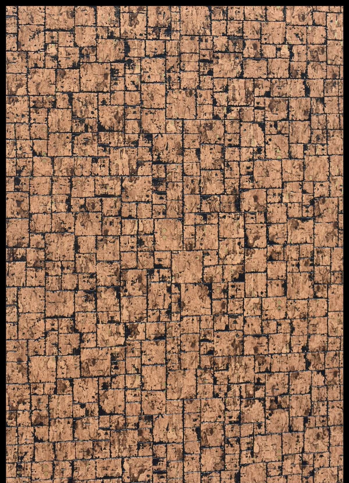 Charcoal Panel Marble & Stone Louvers Brown 8x2 Ft - Mx 5009