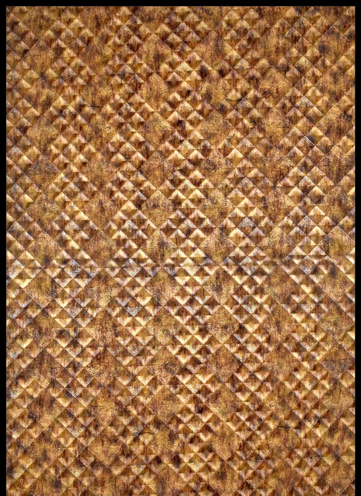 Charcoal Panel Designer Louvers Brown 8x2 Ft - Mx 5016