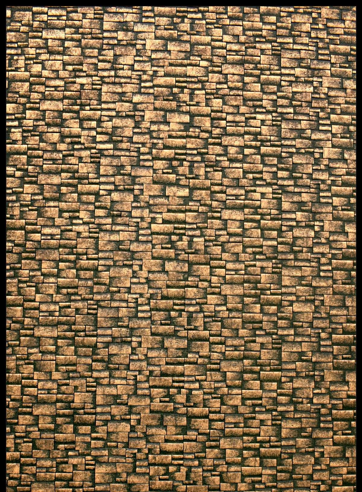 Charcoal Panel Marble & Stone Louvers Brown 8x2 Ft - Mx 5019