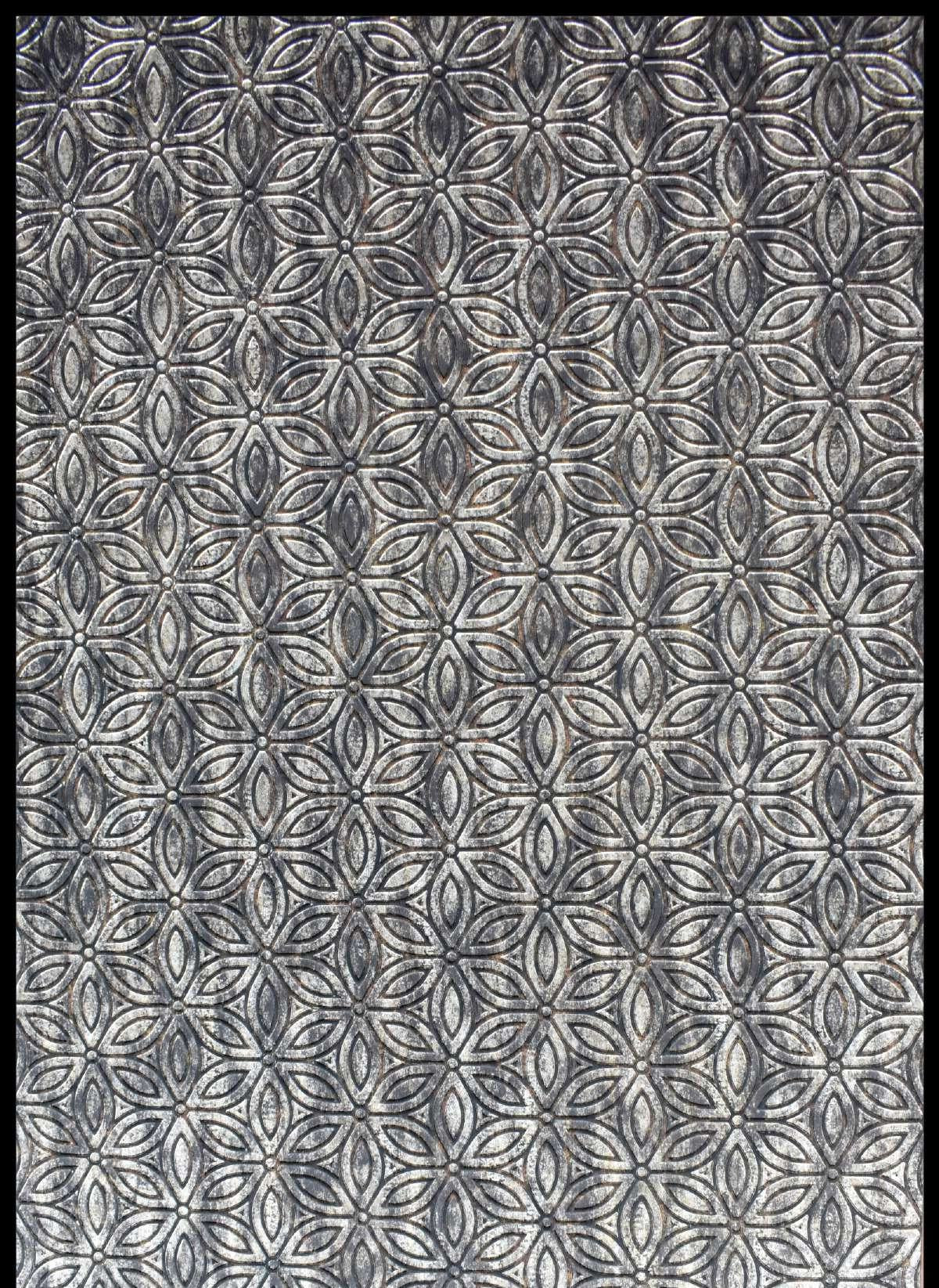 Charcoal Panel Designer Louvers Grey 8x2 Ft - Mx 5023