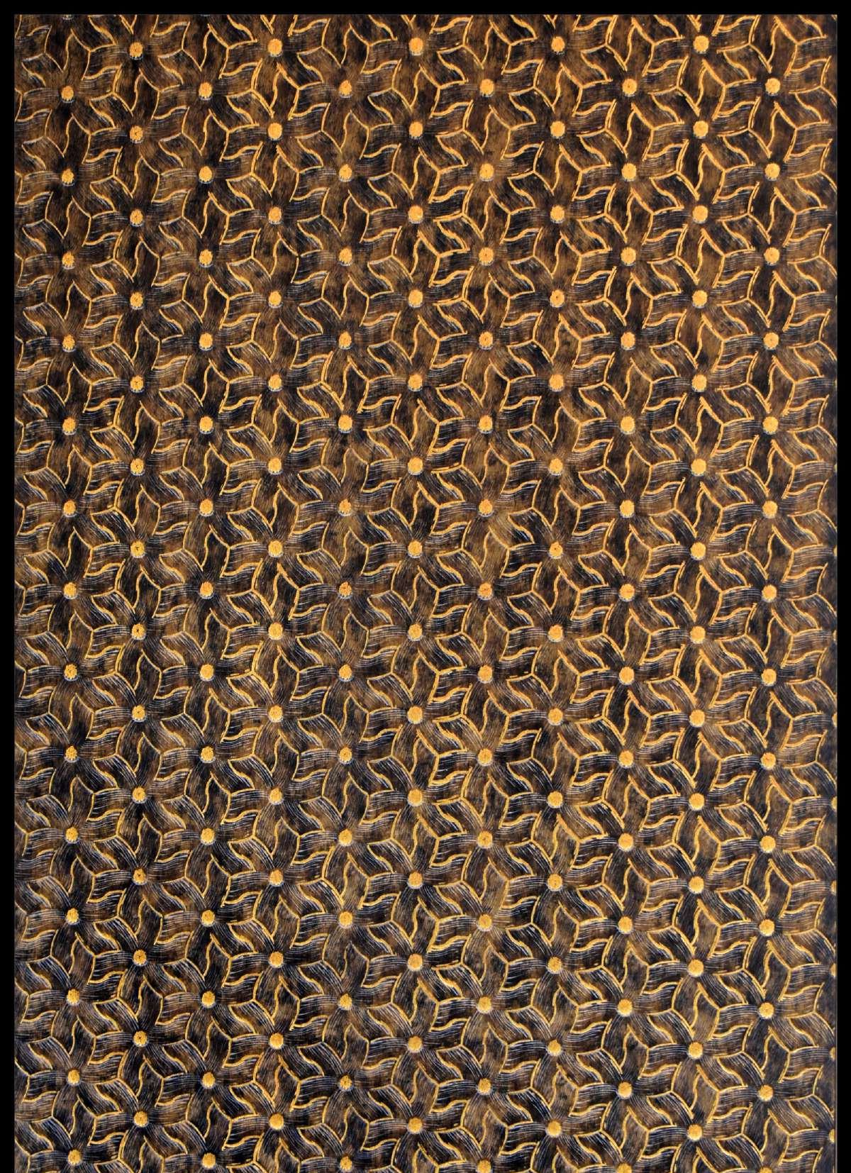 Charcoal Panel Designer Louvers Brown 8x2 Ft - Mx 5027