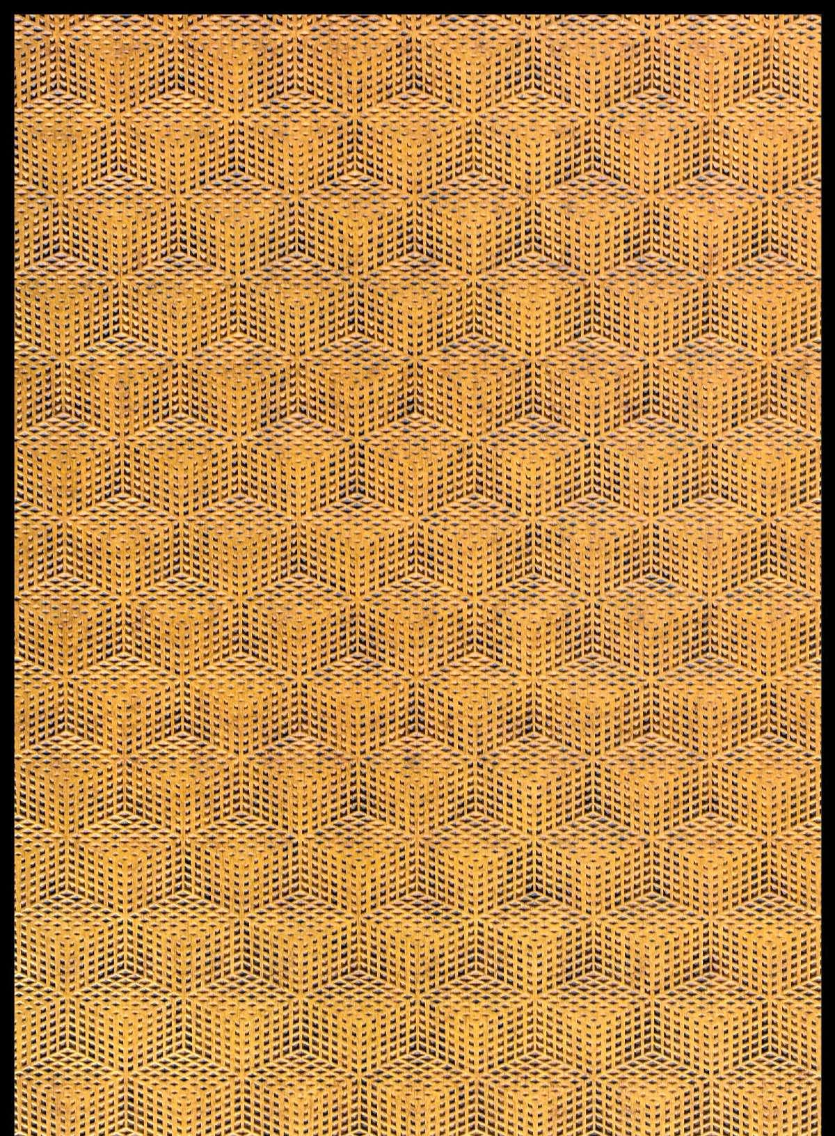 Charcoal Panel Designer Louvers Gold 8x2 Ft - Mx 9002