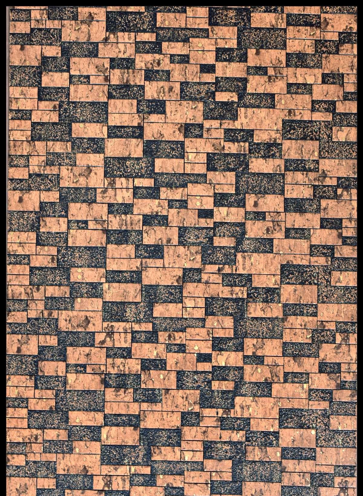 Charcoal Panel Marble & Stone Louvers Multi Colour 8x2 Ft - Mx 9031