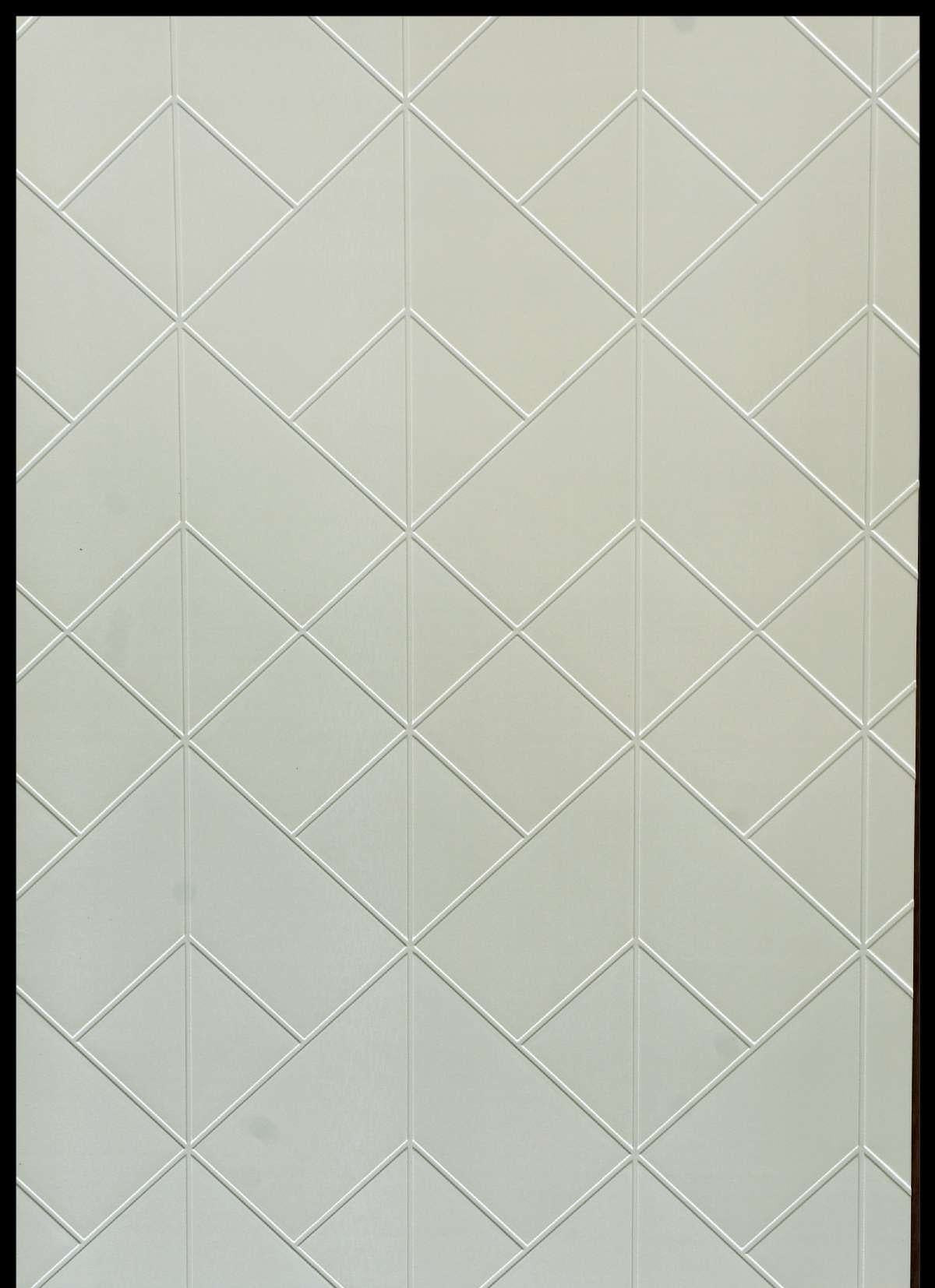 Charcoal Panel Designer Louvers White 8x2 Ft - Mx 9192