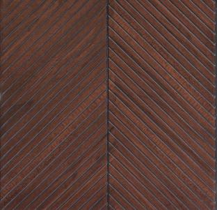 Mahogany Chevron Interlock Wpc Louvers Wood 9.5x1 Ft - Pn 02724 J