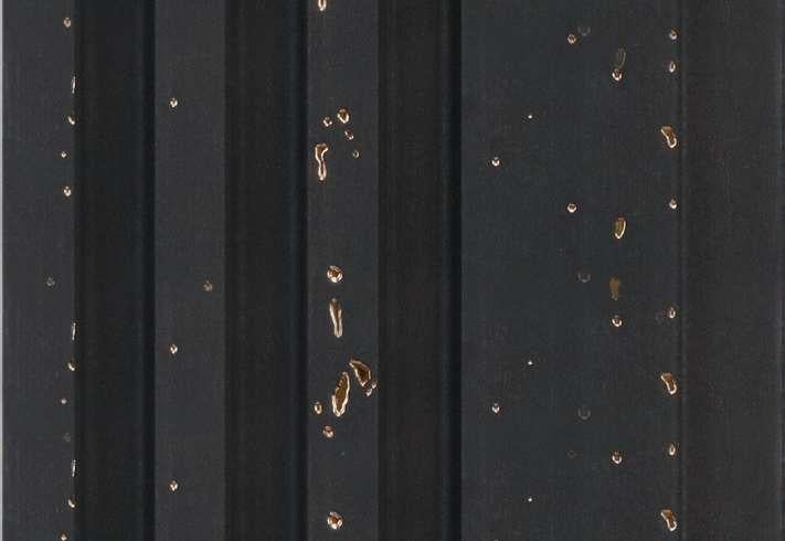 Marble Finish Black Charcoal Louvers & Stone 9.5x0.39 Ft - Mrl 151