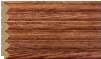 Charcoal Louvers Panel Wood Brown 8x0.39 Ft - 250-12