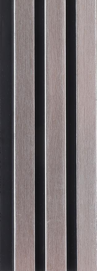 Fluted Louvers Metallic Grey 8x0.41 Ft - Cd 303