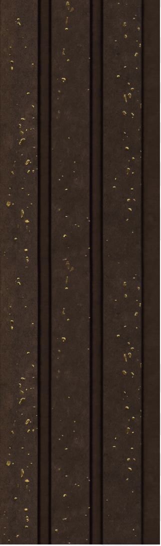 Metallic Charcoal Louvers Brown 8x0.41 Ft - S5 180