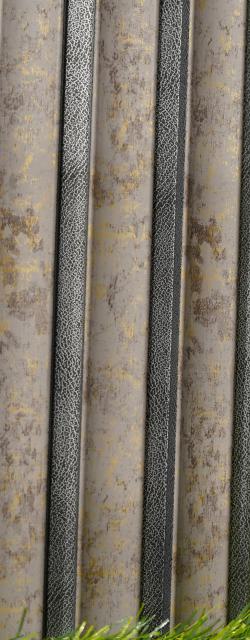 Metallic Charcoal Louvers Panel Multi Colour 8x0.1 Ft - Pn 03501