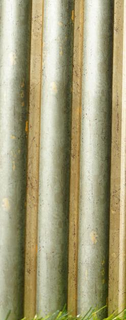 Metallic Charcoal Louvers Panel Multi Colour 8x0.1 Ft - Pn 03507
